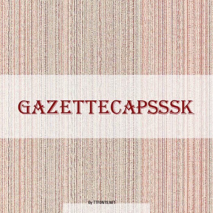 GazetteCapsSSK example